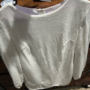 White sequence dress